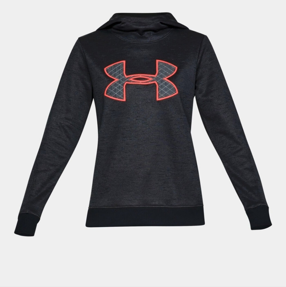 Under Armour Black Hoodie Orange Logo